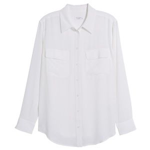 Equipment signature silk shirt size xs